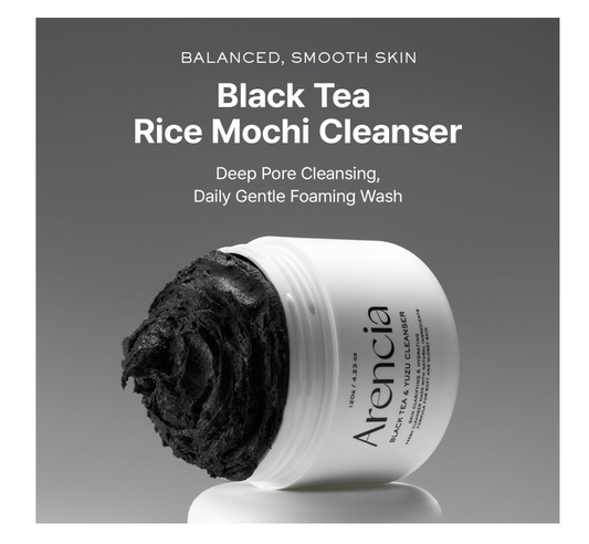 Arencia Black Tea & Yuzu Rice Mochi Cleanser 260g