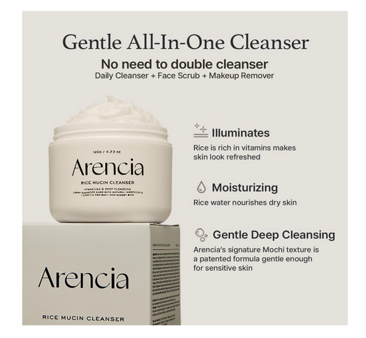 Arencia Rice Mucin Cleanser 120g