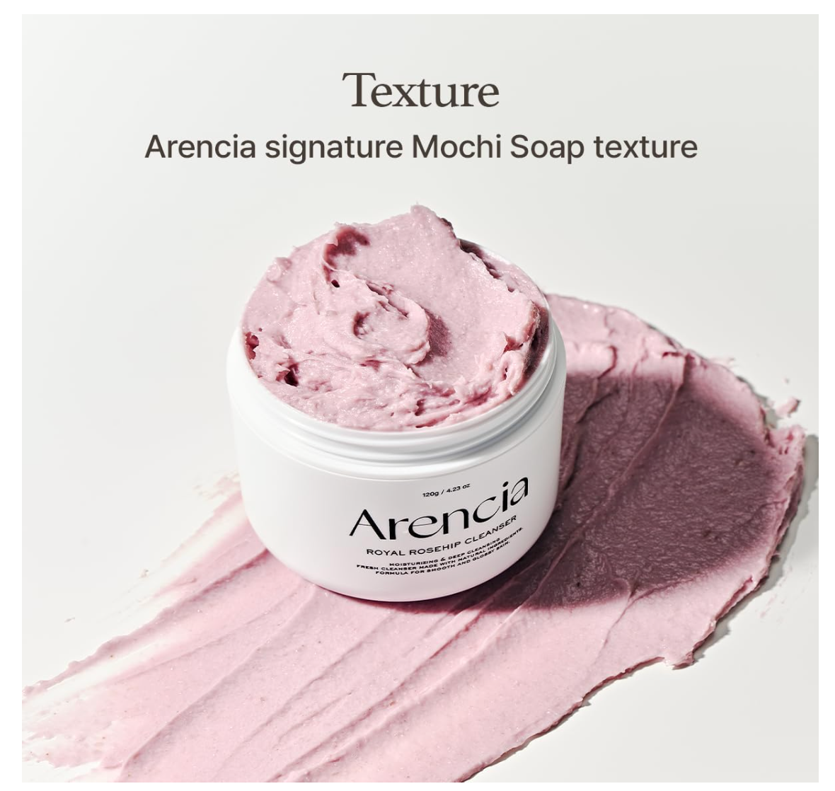 Arencia Fresh Roseship Rice Mochi Cleanser 120g