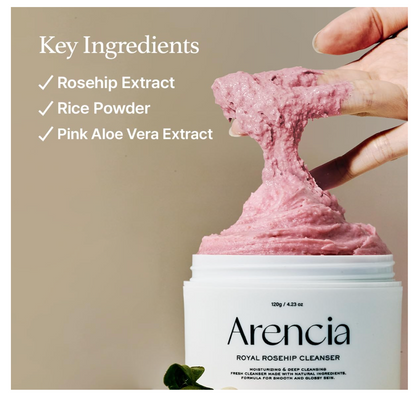Arencia Fresh Roseship Rice Mochi Cleanser 120g