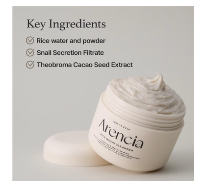 Arencia Rice Mucin Cleanser 120g