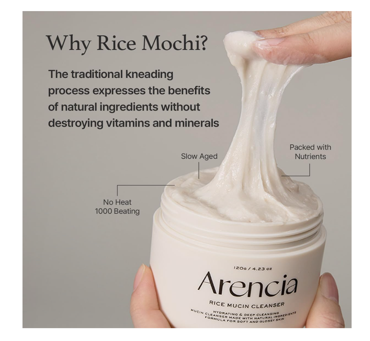 Arencia Rice Mucin Cleanser 120g