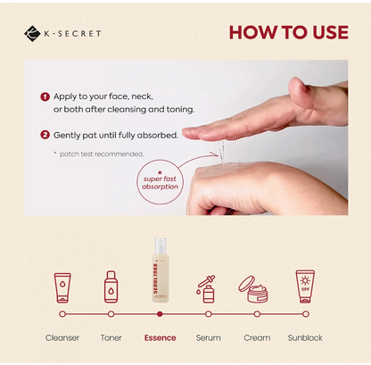 K-secret Seoul 1988 Essence Snail Mucin 97% Rice 100ml