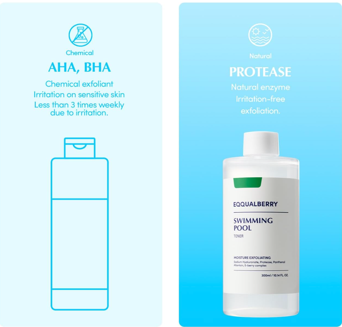 Eqqualberry Daily Peeling Swimming Pool Toner 300ml