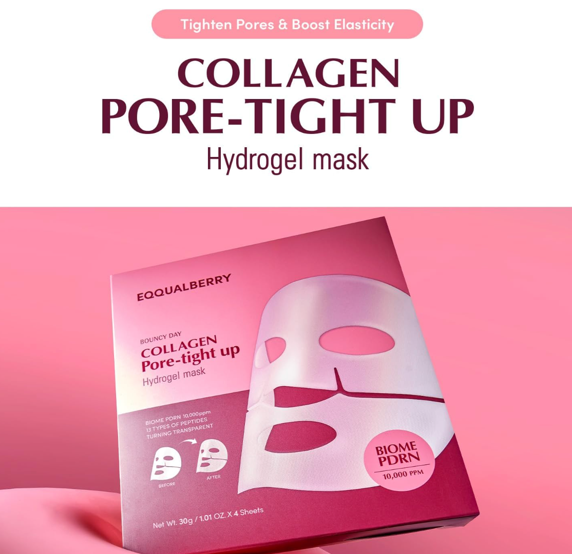 Eqqualberry Collagen Pore Tight Up Mask 4 pz