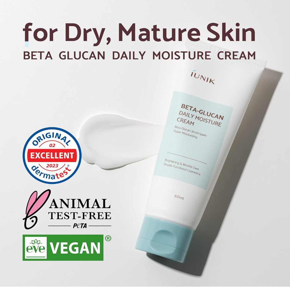 IUNIK Beta Glucan Daily Moisture Cream 60 ml