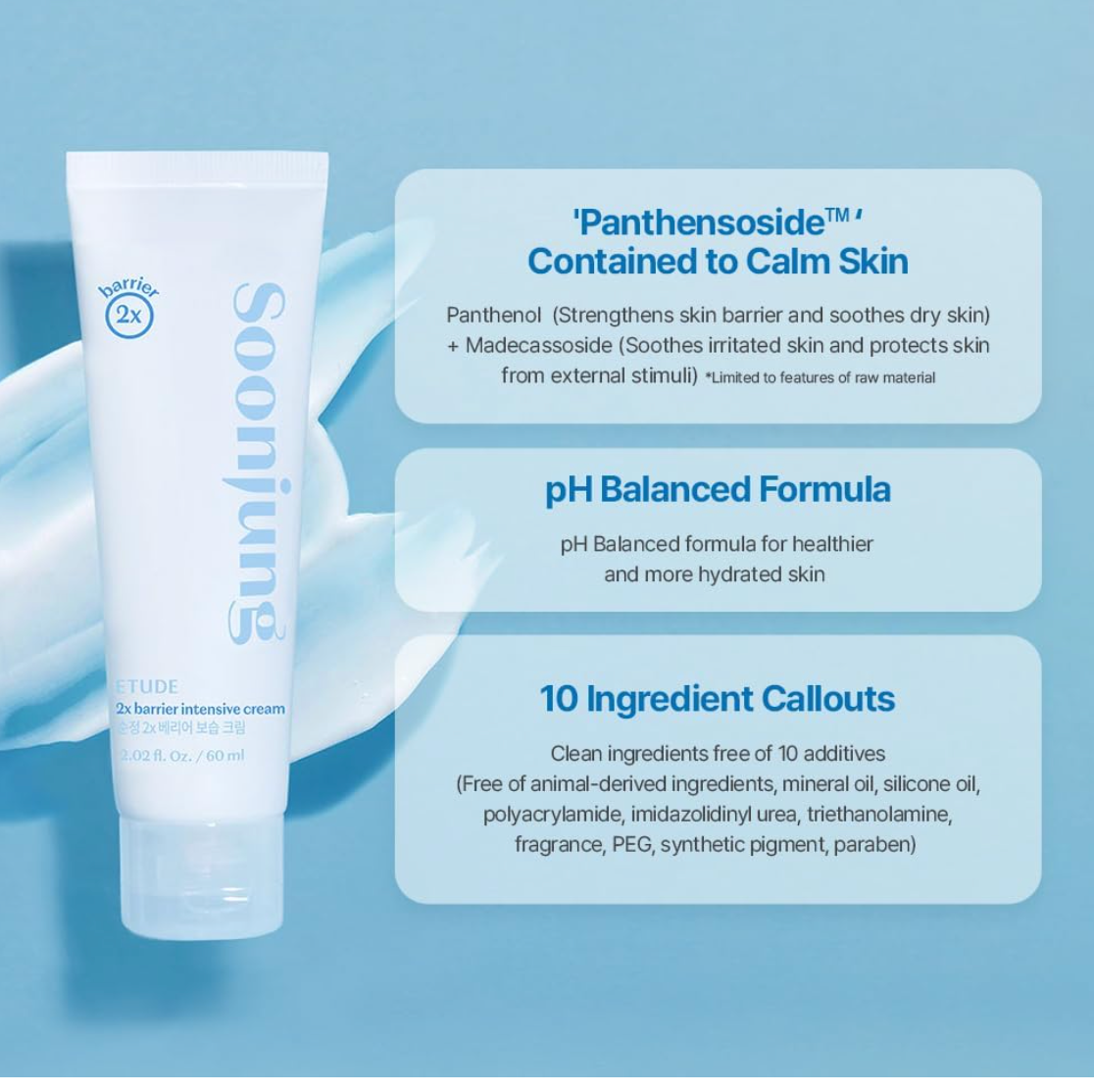 Etude SoonJung 2x Barrier Intensive Cream 60 ml